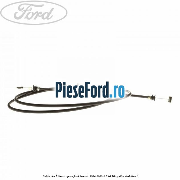 Cablu deschidere capota Ford Transit 1994-2000 2.5 TD 75 cp 4HA, 4HD diesel