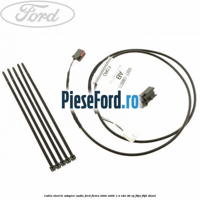 Cablu electric adaptor audio Ford Fiesta 2002-2005 1.4 TDCi 68 cp