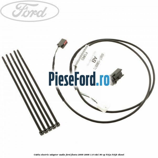 Cablu electric adaptor audio Ford Fiesta 2005-2008 1.6 TDCi 90 cp