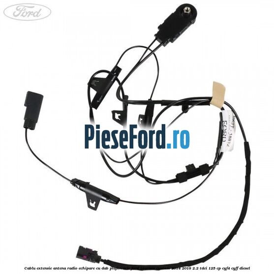 Cablu extensie antena radio echipare cu DAB plafon mic Ford Tourneo Custom 2014-2018 2.2 TDCi 125 cp CYF4, CYFF diesel