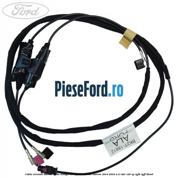 Cablu extensie antena radio stanga bord Ford Tourneo Custom 2014-2018 2.2 TDCi 125 cp Cablu extensie antena radio stanga bord Ford Tourneo Custom 2014-2018 2.2 TDCi 125 cp CYF4, CYFF diesel