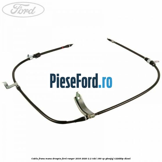 Cablu frana mana dreapta Ford Ranger 2016-2020 2.2 TDCi 160 cp Cablu frana mana dreapta Ford Ranger 2016-2020 2.2 TDCi 160 cp GBVAJQJ, T22DD0P diesel