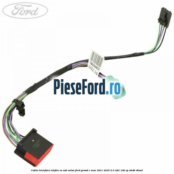 Cablu interfata telefon cu USB volan Ford Grand C-Max 2011-2015 2.0 TDCi 136 cp UKDB diesel