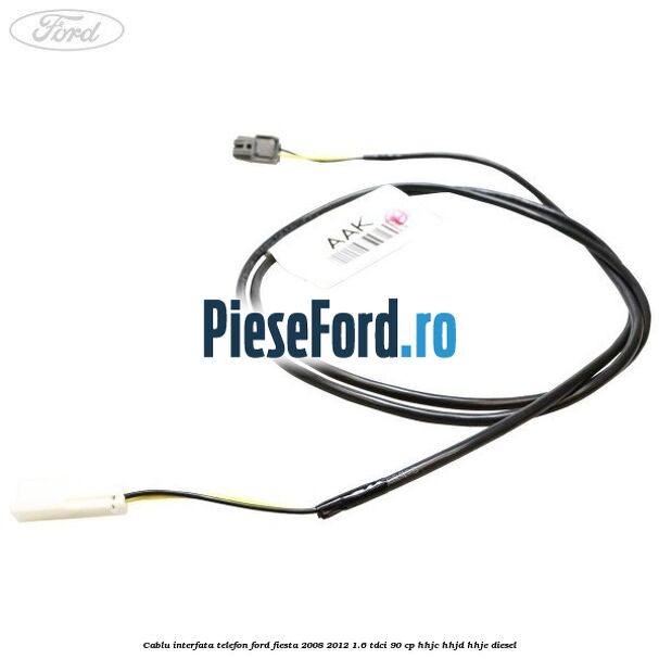 Cablu interfata telefon Ford Fiesta 2008-2012 1.6 TDCi 90 cp Cablu interfata telefon Ford Fiesta 2008-2012 1.6 TDCi 90 cp HHJC, HHJD, HHJE diesel