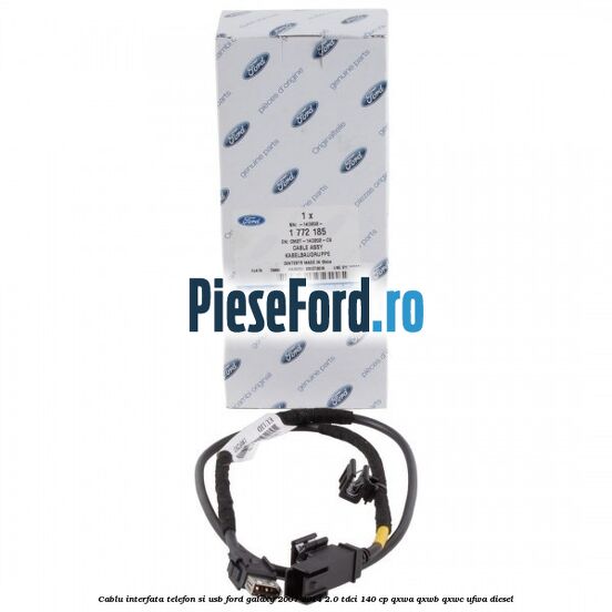 Cablu interfata telefon si USB Ford Galaxy 2007-2014 2.0 TDCi 140 cp QXWA, QXWB, QXWC, UFWA diesel