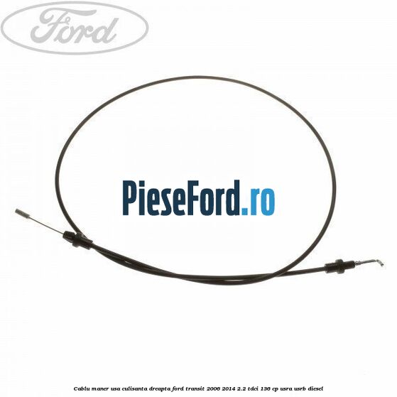 Cablu maner usa culisanta dreapta Ford Transit 2006-2014 2.2 TDCi 136 cp USRA, USRB diesel