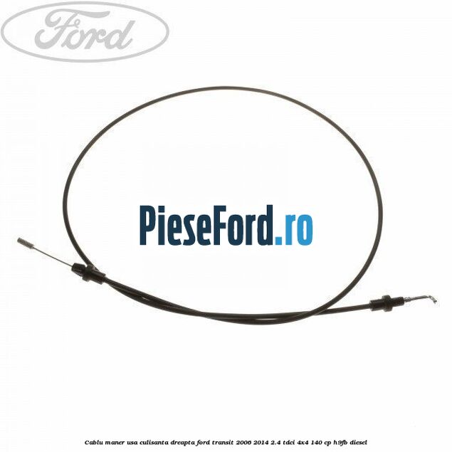 Cablu maner usa culisanta dreapta Ford Transit 2006-2014 2.4 TDCi 4x4 140 cp H9FB diesel