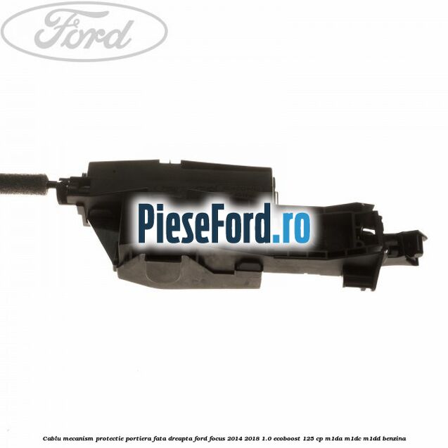 Cablu mecanism protectie portiera fata dreapta Ford Focus 2014-2018 1.0 EcoBoost 125 cp M1DA, M1DC, M1DD benzina