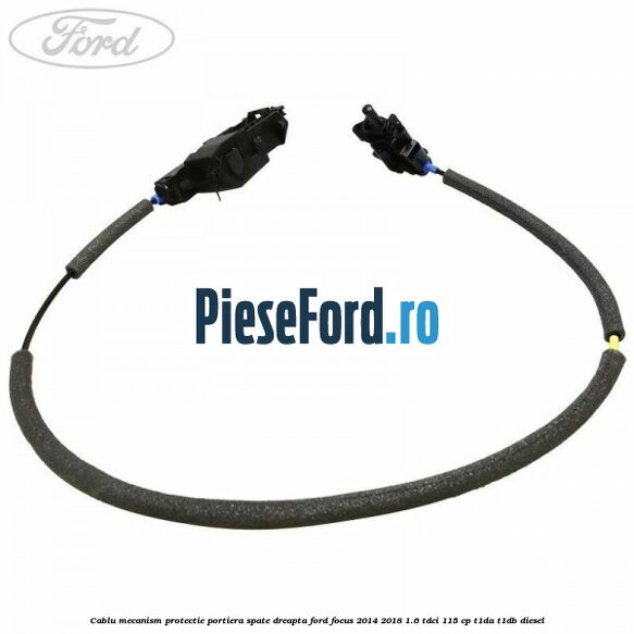 Cablu mecanism protectie portiera spate dreapta Ford Focus 2014-2018 1.6 TDCi 115 cp T1DA, T1DB diesel