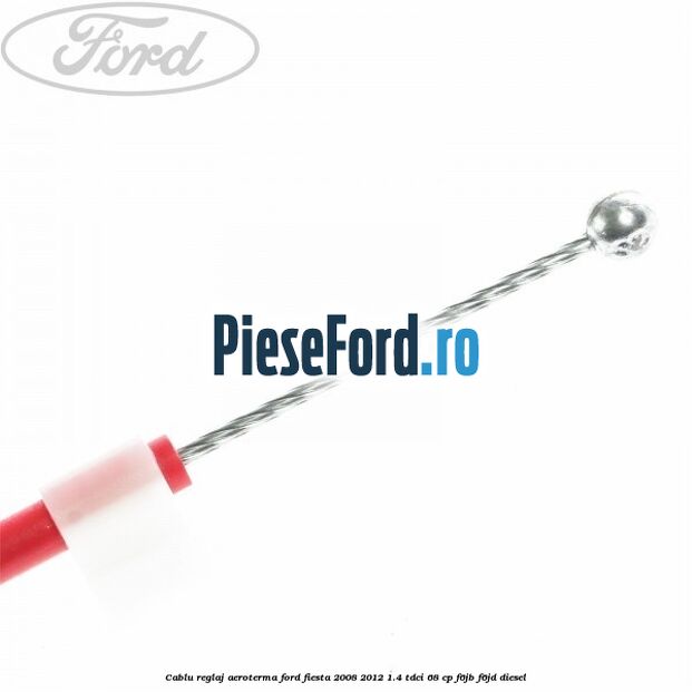 Cablu reglaj aeroterma Ford Fiesta 2008-2012 1.4 TDCi 68 cp F6JB, F6JD diesel