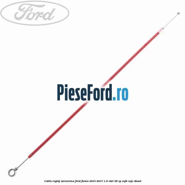 Cablu reglaj aeroterma Ford Fiesta 2013-2017 1.5 TDCi 95 cp XVJB, XVJC diesel