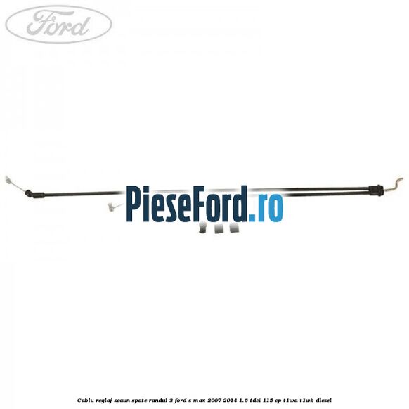 Cablu reglaj scaun spate randul 3 Ford S-Max 2007-2014 1.6 TDCi 115 cp T1WA, T1WB diesel