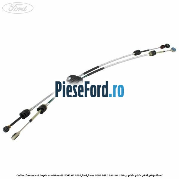 Cablu timonerie 6 trepte, MMT6 an 02/2008-08/2010 Ford Focus 2008-2011 2.0 TDCi 136 cp G6DA, G6DB, G6DD, G6DG diesel