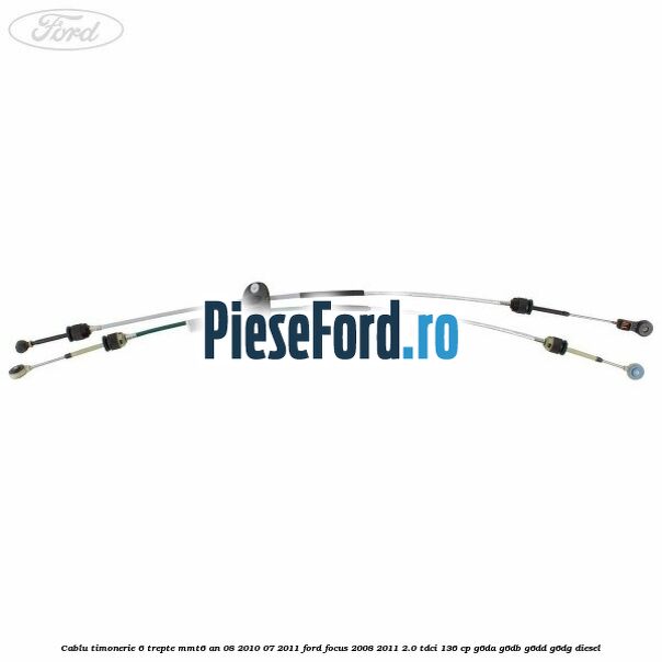 Cablu timonerie 6 trepte, MMT6 an 08/2010-07/2011 Ford Focus 2008-2011 2.0 TDCi 136 cp G6DA, G6DB, G6DD, G6DG diesel