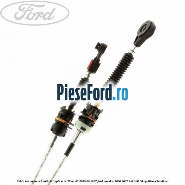 Cablu timonerie set cutie 5 trepte MTX 75 an 03/2003-03/2007 Ford Mondeo 2000-2007 2.0 TDDI 90 cp D5BA, SDBA diesel