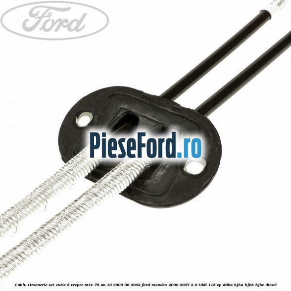 Cablu timonerie set cutie 5 trepte MTX 75 an 10/2000-06/2003 Ford Mondeo 2000-2007 2.0 TDDI 115 cp Cablu timonerie set cutie 5 trepte MTX 75 an 10/2000-06/2003 Ford Mondeo 2000-2007 2.0 TDDI 115 cp D6BA, HJBA, HJBB, HJBC diesel