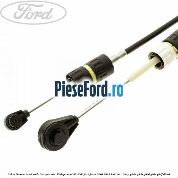 Cablu timonerie set cutie 5 trepte MTX 75 dupa anul 08/2006 Ford Focus 2004-2007 1.6 TDCi 109 cp G8DA, G8DB, G8DD, G8DE, G8DF diesel