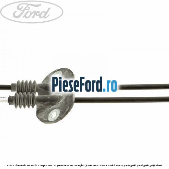 Cablu timonerie set cutie 5 trepte MTX 75 pana in an 02/2006 Ford Focus 2004-2007 1.6 TDCi 109 cp G8DA, G8DB, G8DD, G8DE, G8DF diesel