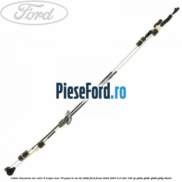 Cablu timonerie set cutie 5 trepte MTX 75 pana in an 02/2006 Ford Focus 2004-2007 2.0 TDCi 136 cp G6DA, G6DB, G6DD, G6DG diesel