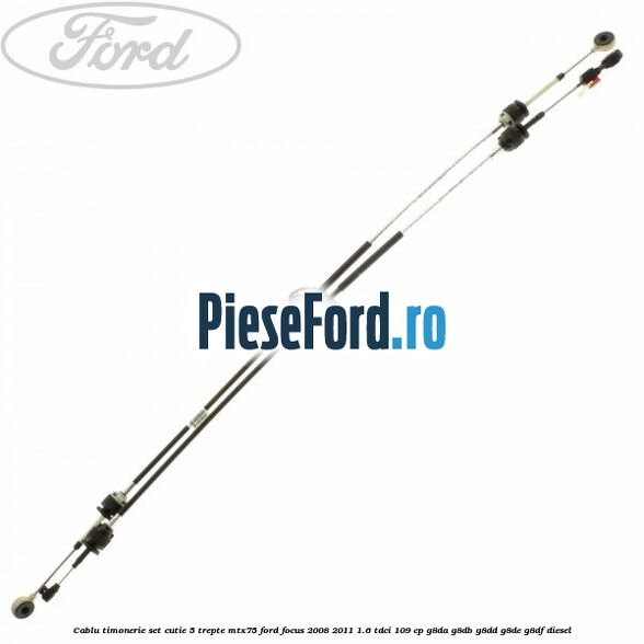Cablu timonerie set cutie 5 trepte MTX75 Ford Focus 2008-2011 1.6 TDCi 109 cp G8DA, G8DB, G8DD, G8DE, G8DF diesel
