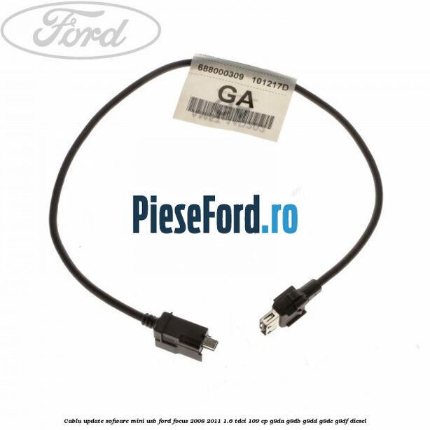 Cablu update sofware mini USB Ford Focus 2008-2011 1.6 TDCi 109 cp G8DA, G8DB, G8DD, G8DE, G8DF diesel