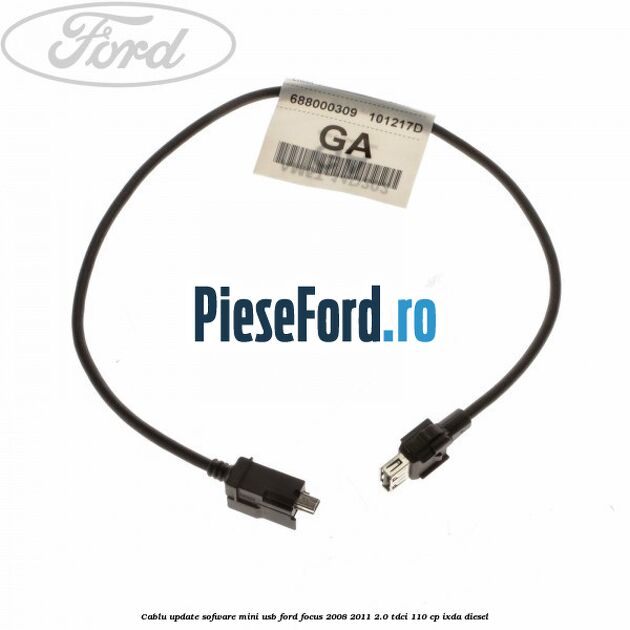 Cablu update sofware mini USB Ford Focus 2008-2011 2.0 TDCi 110 cp IXDA diesel