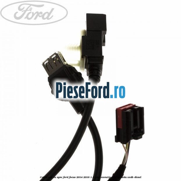 Cablu usb cu SYNC Ford Focus 2014-2018 1.5 TDCi ECOnetic 105 cp AEDA, XXDB diesel