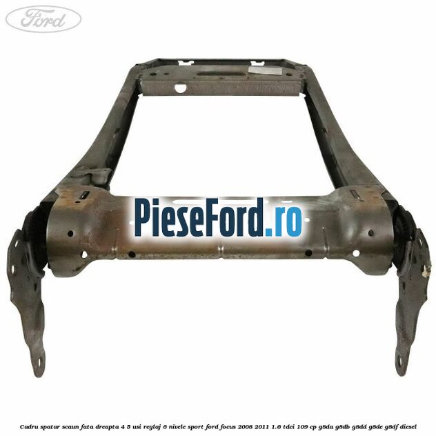 Cadru spatar scaun fata dreapta 4/5 usi reglaj 6 nivele Sport Ford Focus 2008-2011 1.6 TDCi 109 cp G8DA, G8DB, G8DD, G8DE, G8DF diesel