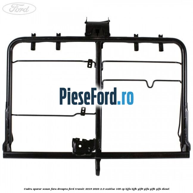 Cadru spatar scaun fata dreapta Ford Transit 2019-2023 2.0 EcoBlue 105 cp Cadru spatar scaun fata dreapta Ford Transit 2019-2023 2.0 EcoBlue 105 cp BJFA, BJFB, YLF6, YLFA, YLFB, YLFS diesel
