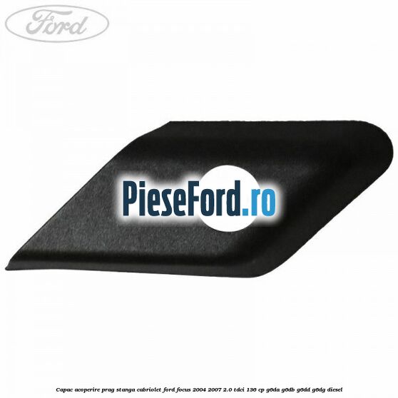 Capac acoperire prag stanga cabriolet Ford Focus 2004-2007 2.0 TDCi 136 cp G6DA, G6DB, G6DD, G6DG diesel