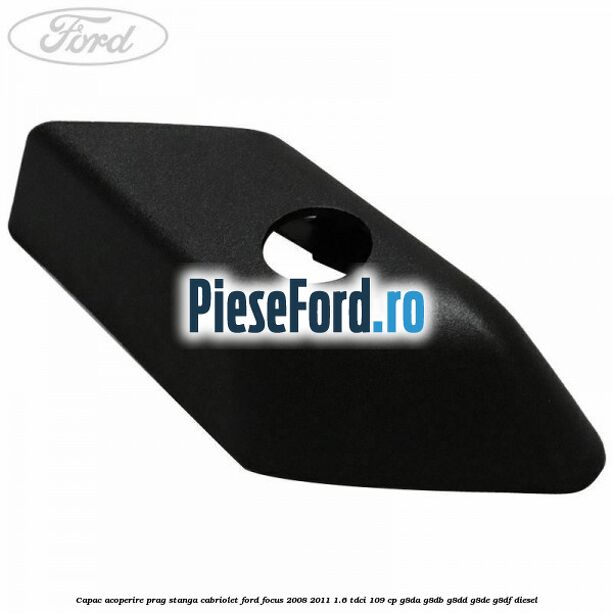 Capac acoperire prag stanga cabriolet Ford Focus 2008-2011 1.6 TDCi 109 cp G8DA, G8DB, G8DD, G8DE, G8DF diesel