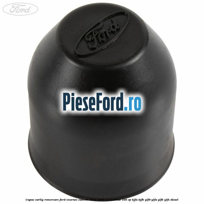 Capac carlig remorcare Ford Tourneo Custom 2014-2018 2.0 EcoBlue 105 cp BJFA, BJFB, YLF6, YLFA, YLFB, YLFS diesel
