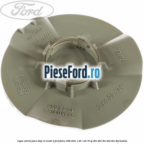 Capac central, janta aliaj 14 model 2 Ford Fiesta 1996-2001 1.25 i 16V 75 cp DHA, DHB, DHC, DHD, DHE, DHF benzina
