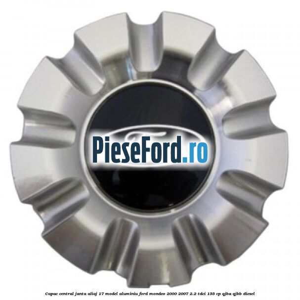 Capac central, janta aliaj 17 model aluminiu Ford Mondeo 2000-2007 2.2 TDCi 155 cp QJBA, QJBB diesel
