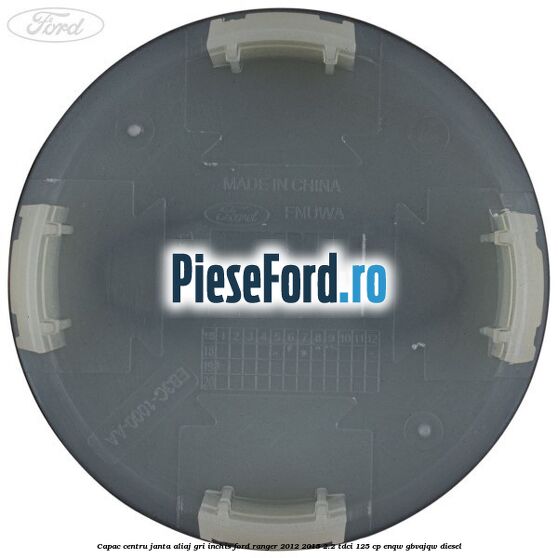 Capac centru janta aliaj gri inchis Ford Ranger 2012-2015 2.2 TDCi 125 cp ENQW, GBVAJQW diesel