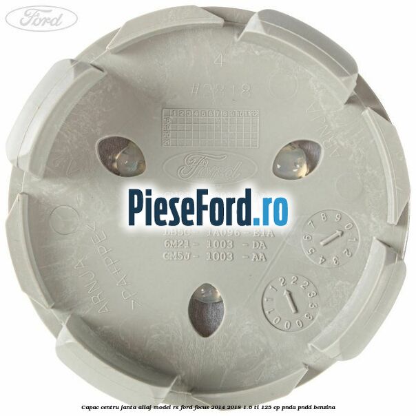 Capac centru janta aliaj model RS Ford Focus 2014-2018 1.6 Ti 125 cp PNDA, PNDD benzina