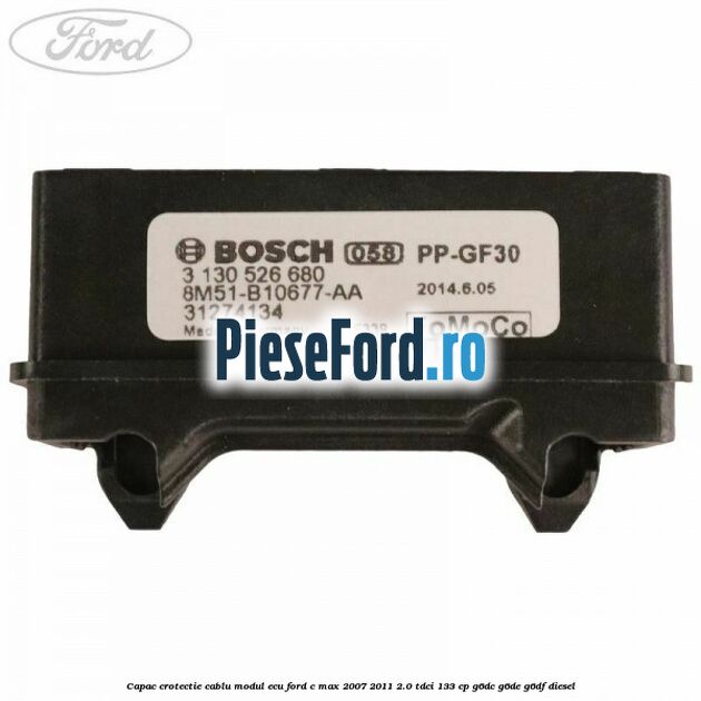 Capac crotectie cablu modul ECU Ford C-Max 2007-2011 2.0 TDCi 133 cp G6DC, G6DE, G6DF diesel