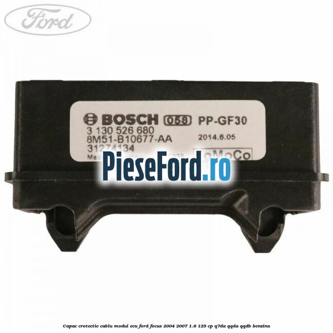 Capac crotectie cablu modul ECU Ford Focus 2004-2007 1.8 125 cp Q7DA, QQDA, QQDB benzina