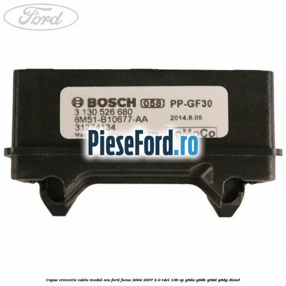Capac crotectie cablu modul ECU Ford Focus 2004-2007 2.0 TDCi 136 cp G6DA, G6DB, G6DD, G6DG diesel