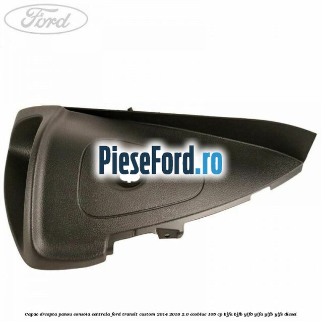 Capac dreapta panou consola centrala Ford Transit Custom 2014-2018 2.0 EcoBlue 105 cp BJFA, BJFB, YLF6, YLFA, YLFB, YLFS diesel