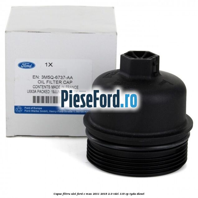 Capac filtru ulei Ford C-Max 2011-2015 2.0 TDCi 115 cp TYDA diesel