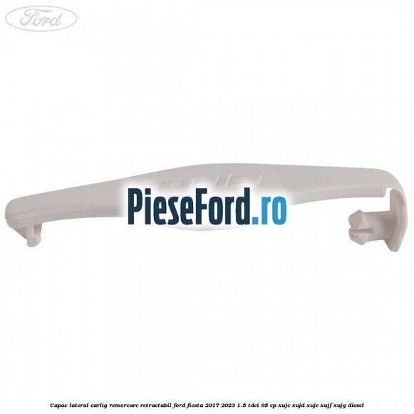 Capac lateral carlig remorcare retractabil Ford Fiesta 2017-2023 1.5 TDCi 85 cp XUJC, XUJD, XUJE, XUJF, XUJG diesel