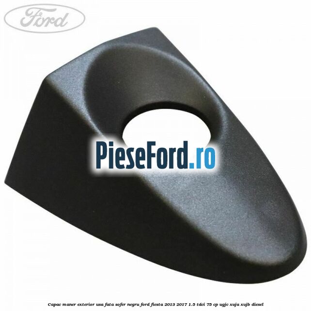 Capac maner exterior usa fata sofer negru Ford Fiesta 2013-2017 1.5 TDCi 75 cp UGJC, XUJA, XUJB diesel