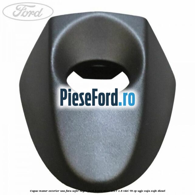 Capac maner exterior usa fata sofer negru Ford Fiesta 2013-2017 1.5 TDCi 75 cp UGJC, XUJA, XUJB diesel