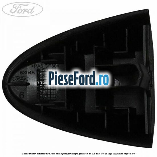Capac maner exterior usa fata spate pasageri negru Ford B-Max 1.5 TDCi 75 cp UGJC, UGJG, XUJA, XUJB diesel