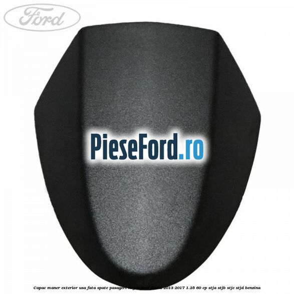 Capac maner exterior usa fata spate pasageri negru Ford Fiesta 2013-2017 1.25 60 cp STJA, STJB, STJC, STJD benzina