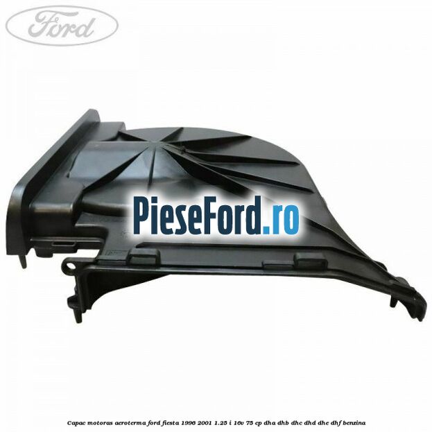 Capac motoras aeroterma Ford Fiesta 1996-2001 1.25 i 16V 75 cp DHA, DHB, DHC, DHD, DHE, DHF benzina