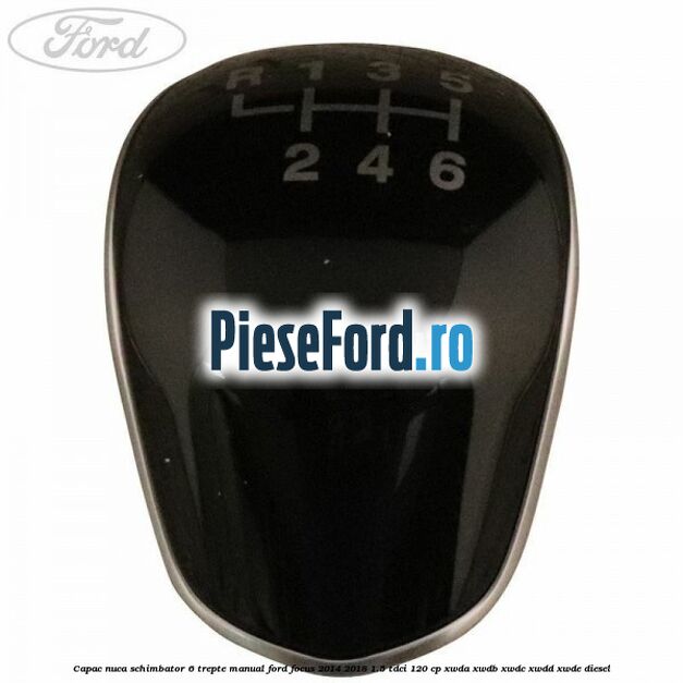 Capac nuca schimbator 6 trepte manual Ford Focus 2014-2018 1.5 TDCi 120 cp XWDA, XWDB, XWDC, XWDD, XWDE diesel