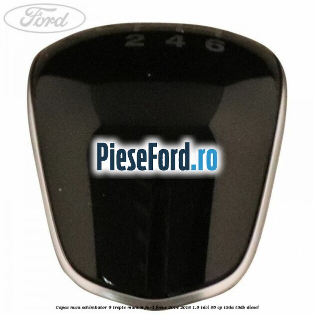 Capac nuca schimbator 6 trepte manual Ford Focus 2014-2018 1.6 TDCi 95 cp T3DA, T3DB diesel
