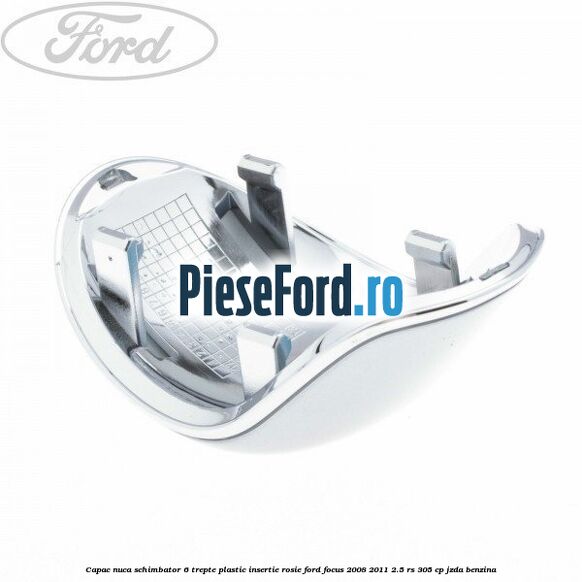 Capac nuca schimbator, 6 trepte plastic insertie rosie Ford Focus 2008-2011 2.5 RS 305 cp JZDA benzina
